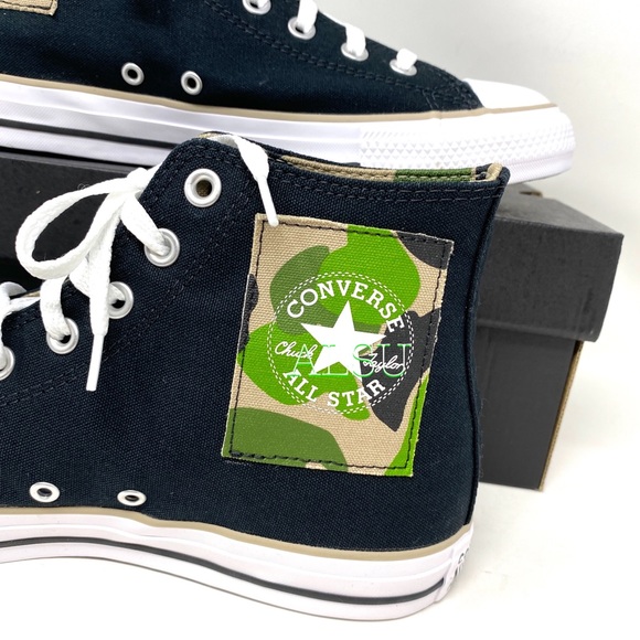 Converse Ctas Canvas High Top Black Khaki Men’s - Picture 4 of 11